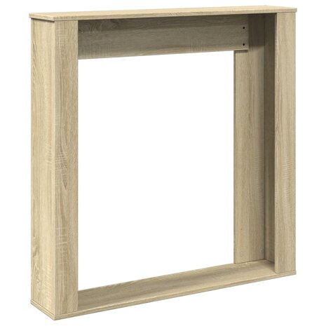 Haardombouw 100x20x100 cm bewerkt hout sonoma eikenkleurig 6