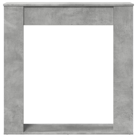 Haardombouw 100x20x100 cm bewerkt hout betongrijs 4