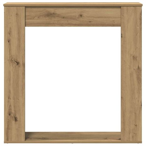 Haardombouw 100x20x100 cm bewerkt hout artisanaal eikenkleurig 4