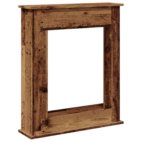 Haardombouw 75x20x87,5 cm bewerkt hout oud houtkleurig 2