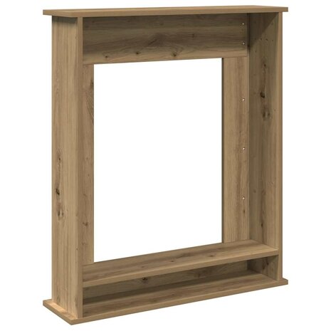 Haardombouw 75x20x87,5 cm bewerkt hout artisanaal eikenkleurig 6