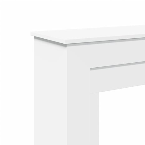 Haardombouw 90x30x90 cm bewerkt hout wit 7