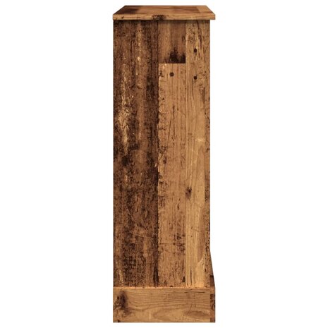 Haardombouw 90x30x90 cm bewerkt hout oud houtkleurig 5