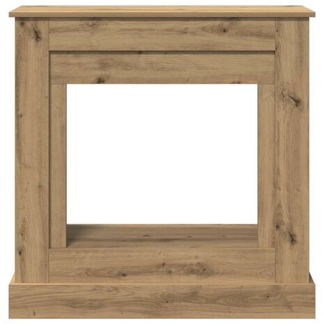 Haardombouw 90x30x90 cm bewerkt hout artisanaal eikenkleurig 4