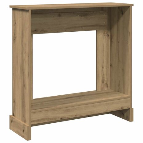 Haardombouw 90x30x90 cm bewerkt hout artisanaal eikenkleurig 6