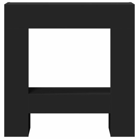 Haardombouw 81x18x82 cm bewerkt hout zwart 4