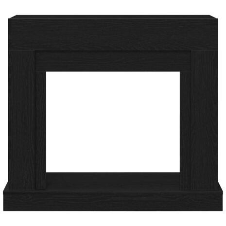 Haardombouw 100x30x87,5 cm spaanplaat zwart eikenkleurig 5