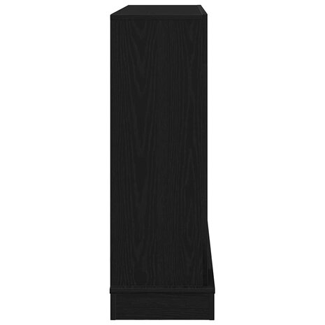 Haardombouw 100x30x87,5 cm spaanplaat zwart eikenkleurig 6