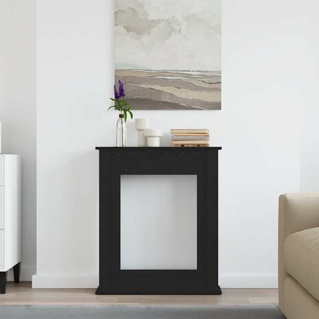 Haardombouw Zwarte Eiken 75x20x87,5 cm Engineered Wood 3