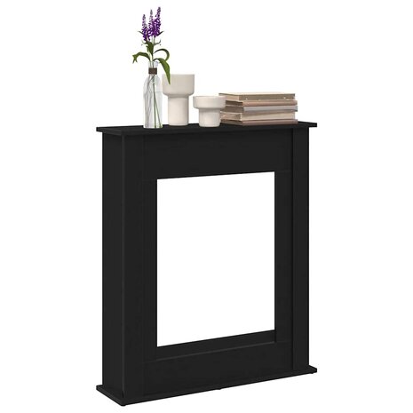 Haardombouw Zwarte Eiken 75x20x87,5 cm Engineered Wood 4