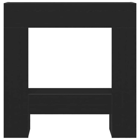 Haardombouw 81x18x82 cm spaanplaat zwart eikenkleurig 5