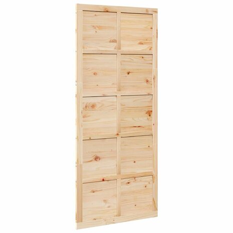 Schuifdeur Bruin 100 x 210 cm Massief grenenhout 6