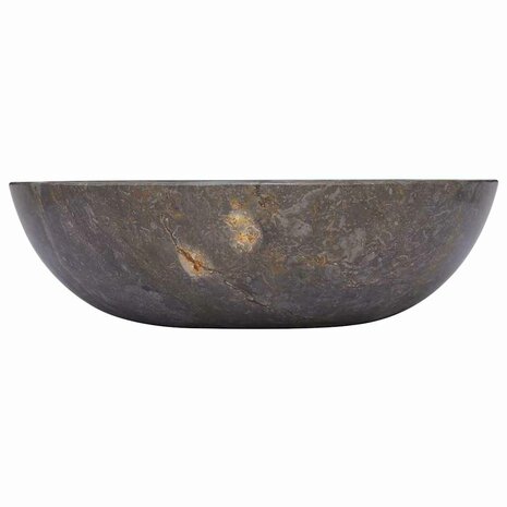 Gootsteen Ø40x12 cm marmer grijs 4