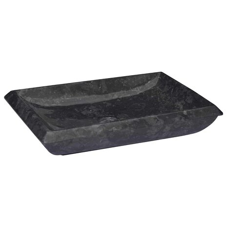 Gootsteen 50x35x10 cm marmer zwart 1