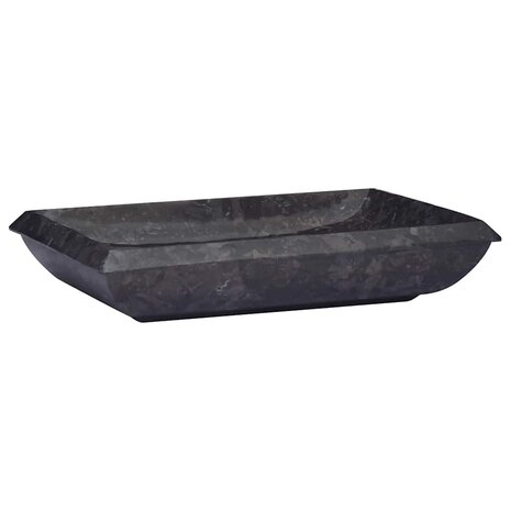 Gootsteen 50x35x10 cm marmer zwart 2