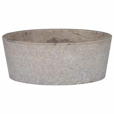 Gootsteen Ø40x15 cm marmer grijs 1