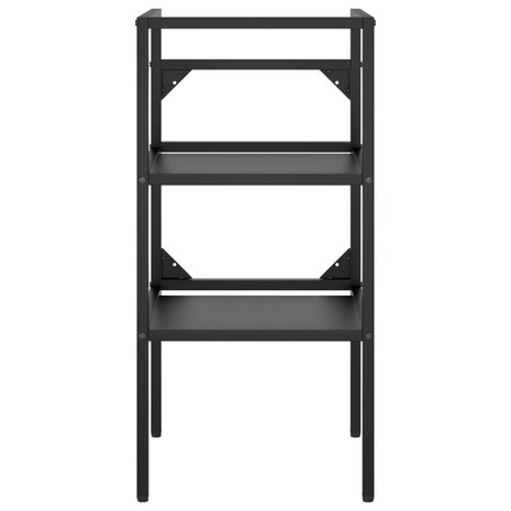 Wastafelframe 40x38x83 cm ijzer zwart 3