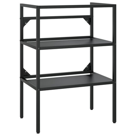 Wastafelframe 59x38x83 cm ijzer zwart 2