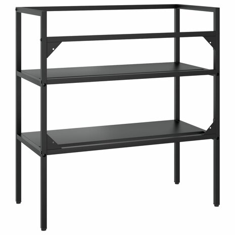 Wastafelframe 79x38x83 cm ijzer zwart 5