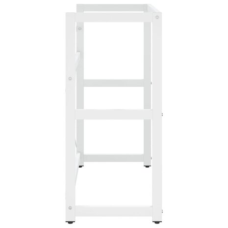 Wastafelframe 79x38x83 cm ijzer wit 4
