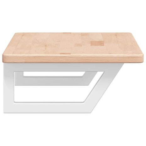 Badkamer wandschap staal en massief eikenhout 5