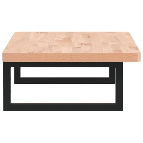 Badkamer wandschap staal en massief beukenhout 5