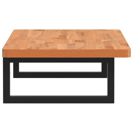 Badkamer wandschap staal en massief beukenhout 5