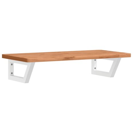 Badkamer wandschap staal en massief beukenhout 2