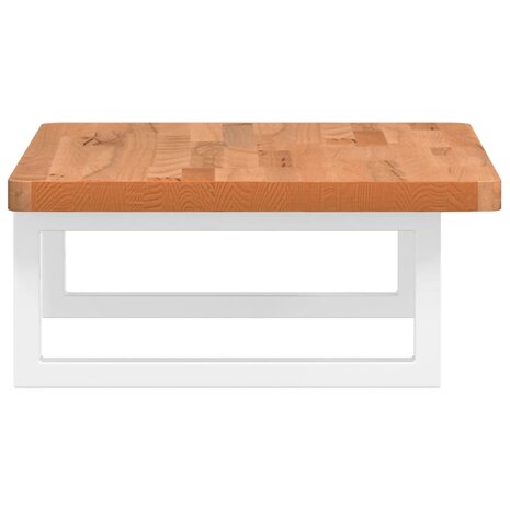 Badkamer wandschap staal en massief beukenhout 5