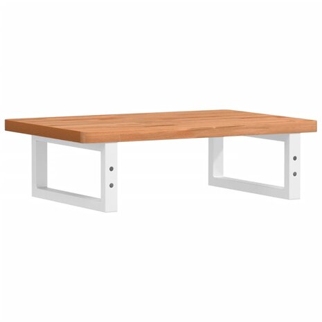 Badkamer wandschap staal en massief beukenhout 6