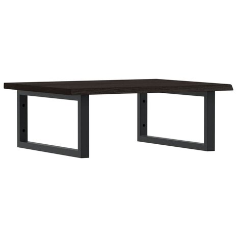 Badkamer wandschap staal en massief eikenhout 2