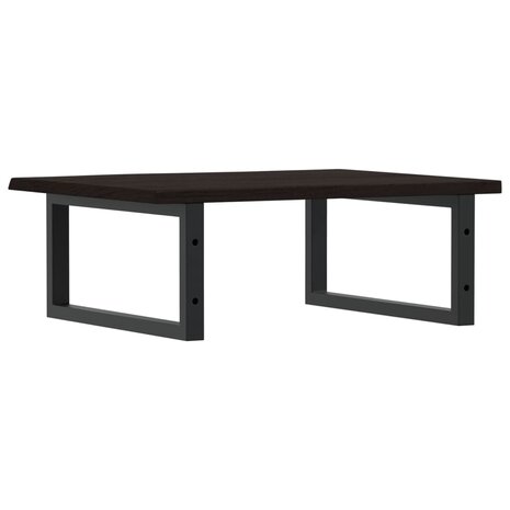 Badkamer wandschap staal en massief eikenhout 6