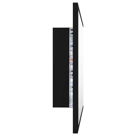 Badkamerspiegel LED 60x8,5x37 cm acryl zwart 5