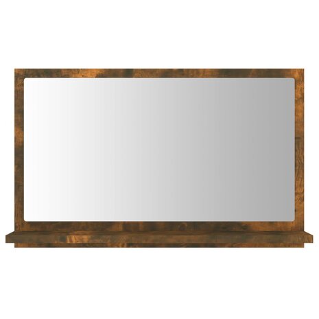 Badkamerspiegel 60x10,5x37 cm bewerkt hout gerookt eikenkleurig 3