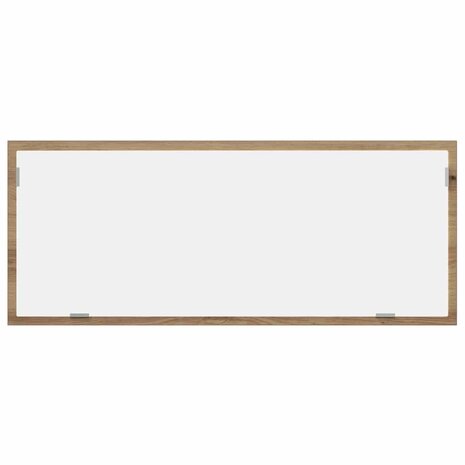Badkamerspiegel LED 100x8,5x37 cm bewerkt hout artisanaal eiken 6