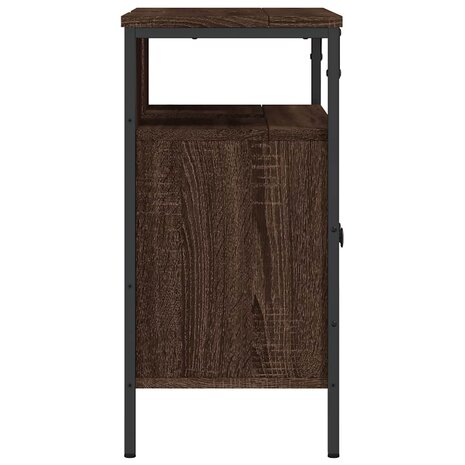 Wastafelkast 60x30x60 cm bewerkt hout bruin eikenkleurig 7