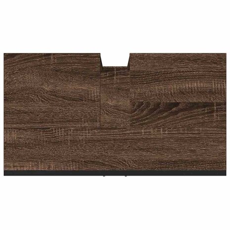 Wastafelkast 60x33x60 cm bewerkt hout bruin eikenkleurig 9
