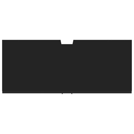 Wastafelkast 80x33x60 cm bewerkt hout zwart 9