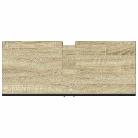 Wastafelkast 80x33x60 cm bewerkt hout sonoma eikenkleurig 9