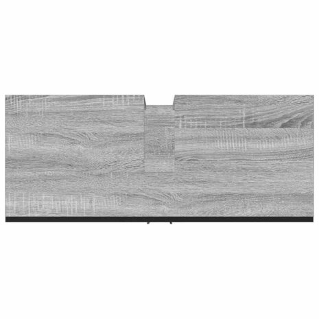 Wastafelkast 80x33x60 cm bewerkt hout grijs sonoma eikenkleurig 9