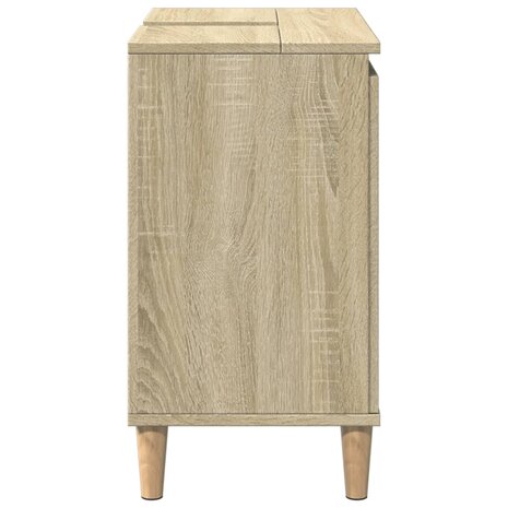 Wastafelkast 58x33x60 cm bewerkt hout sonoma eikenkleurig 5