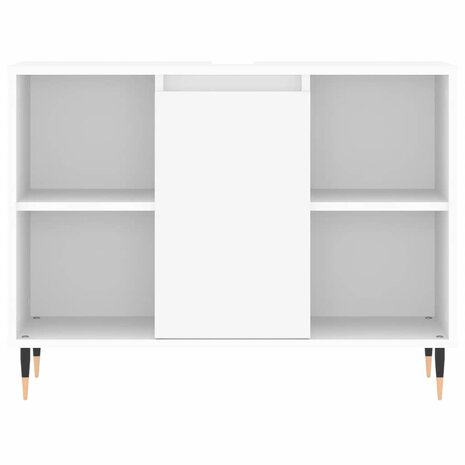 Badkamerkast 80x33x60 cm bewerkt hout wit 6