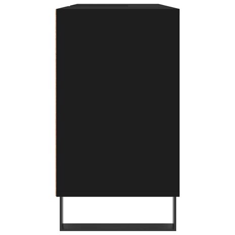 Badkamerkast 80x33x60 cm bewerkt hout zwart 7