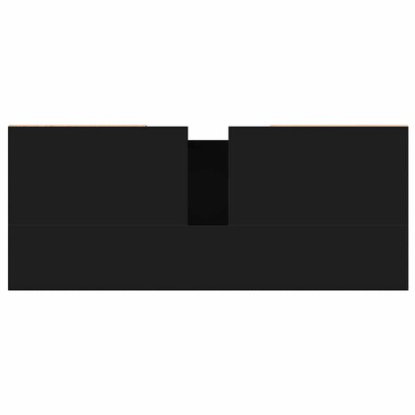 Badkamerkast 80x33x60 cm bewerkt hout zwart 9