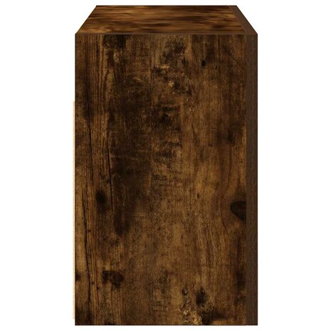 Badkamerwandkast 60x25x40 cm bewerkt hout gerookt eikenkleurig 7