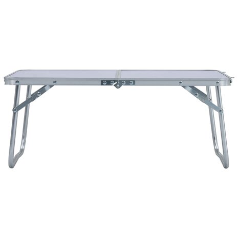 Campingtafel inklapbaar 60x40 cm aluminium wit 2