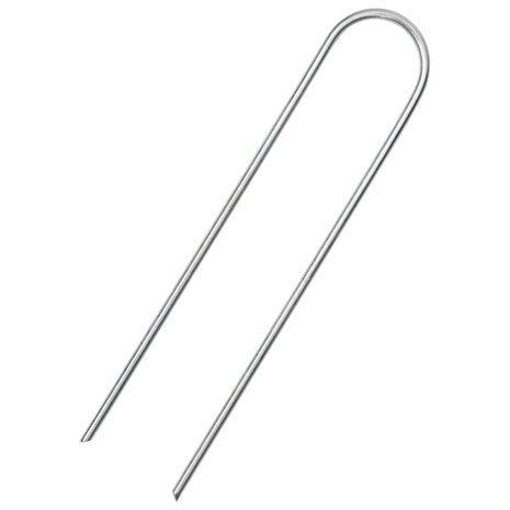 Grondharingen 50 st U-vormig 15x3,5 cm gegalvaniseerd staal 2
