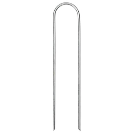 Grondharingen 50 st U-vormig 15x3,5 cm gegalvaniseerd staal 3