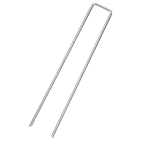 Grondharingen 50 st U-vormig 20x3,5 cm gegalvaniseerd staal 2