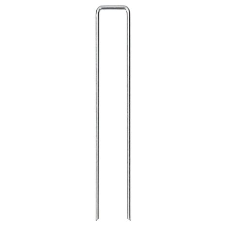 Grondharingen 50 st U-vormig 20x3,5 cm gegalvaniseerd staal 3